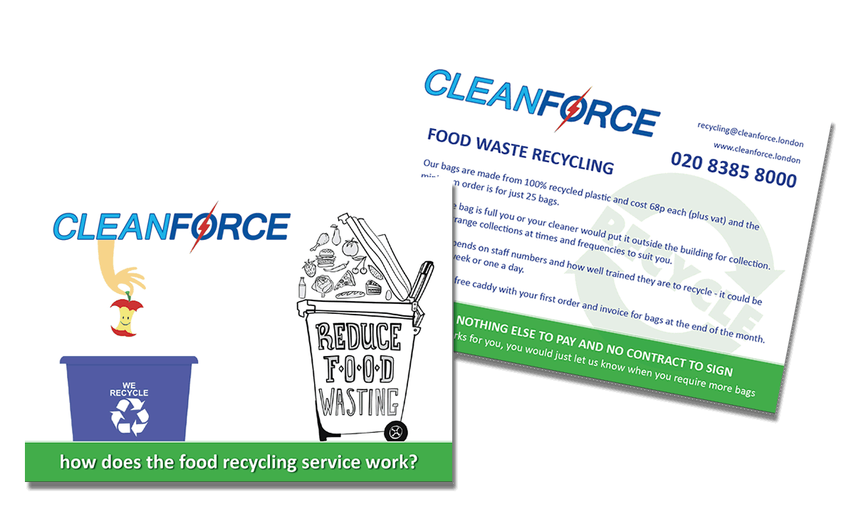 CleanForce postcards designed by Mdsign