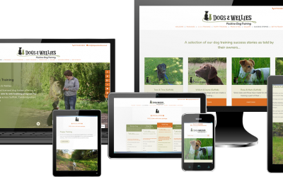Dogs & Wellies Positive Dog Training Website Design