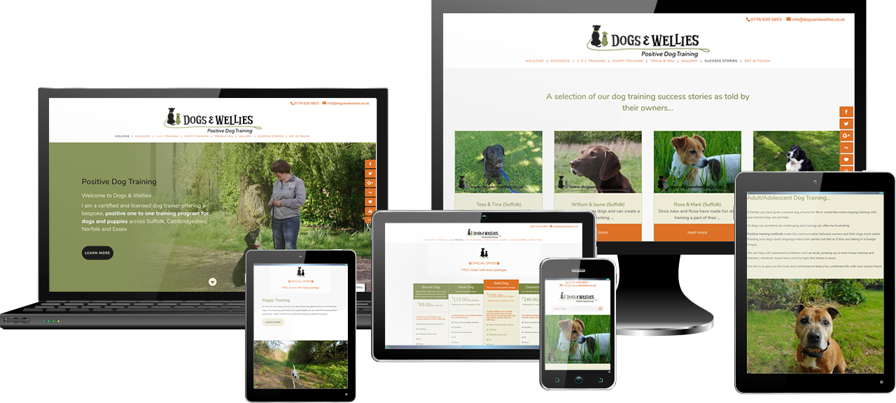 Dogs and Wellies Website by Mdsign