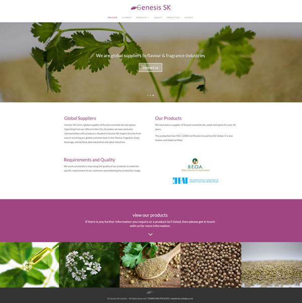 Genesis-sk website design by mdsign