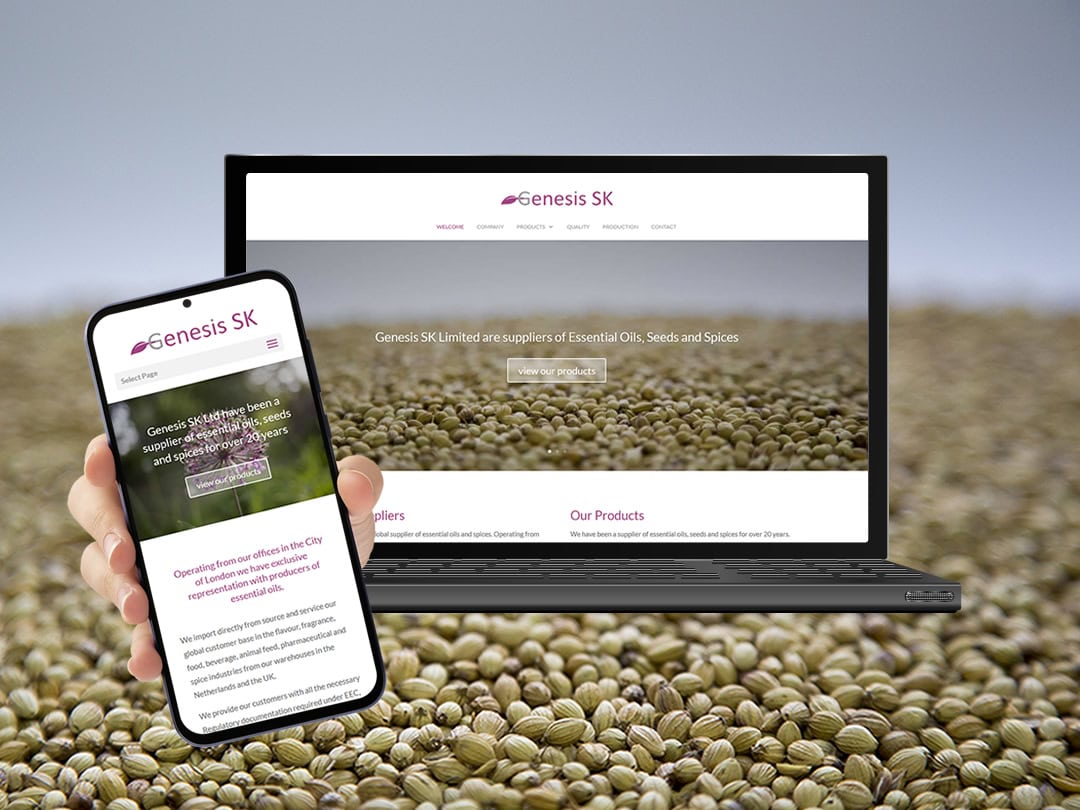 Genesis SK website designed by mdsign