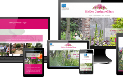 Hidden Gardens of Bury St Edmunds Website Design