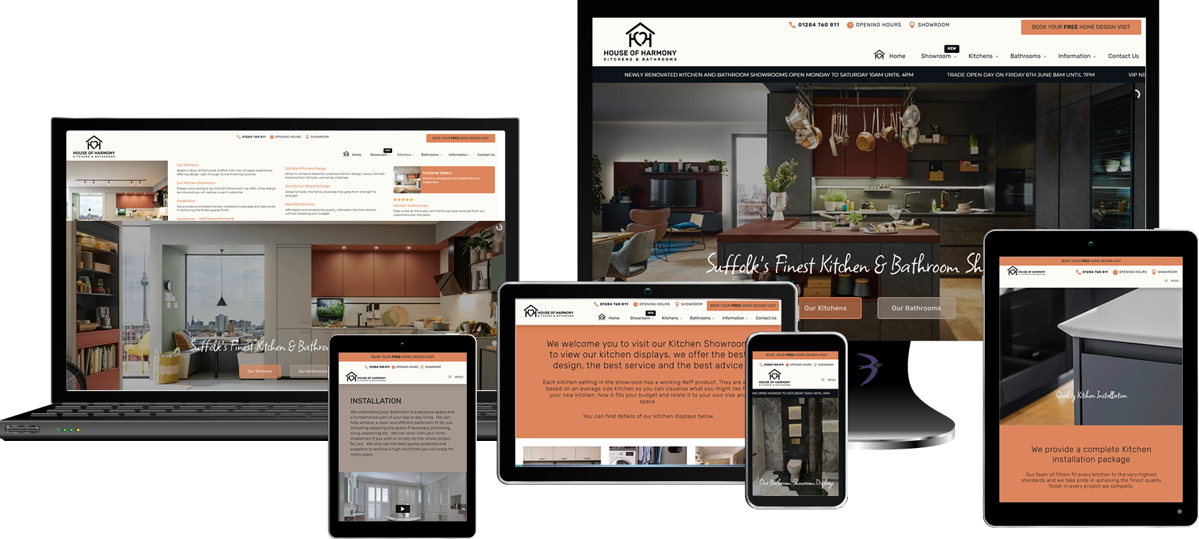 House of Harmony website redesign by Mdsign