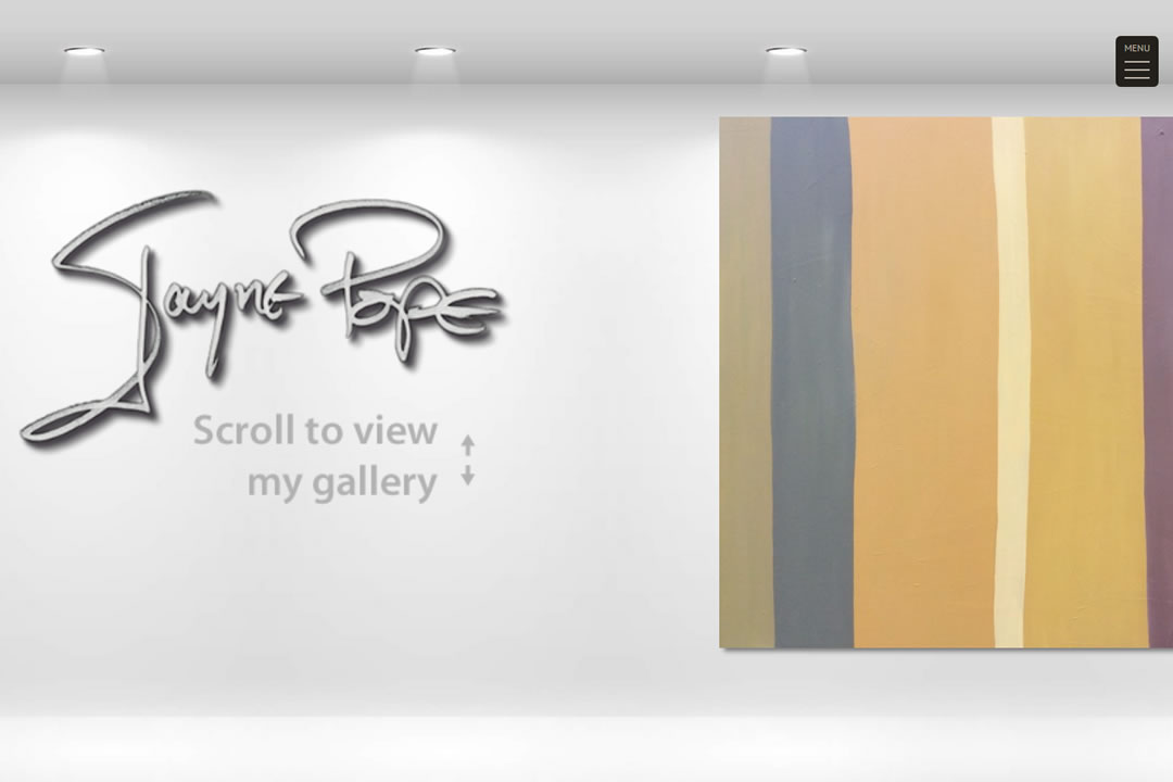 Jayne Pope Artist Website Design