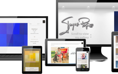 Jayne Pope – Artist Website Design