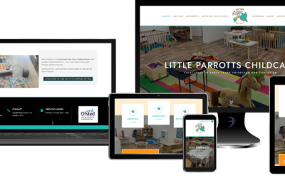New website for Little Parrotts Childcare