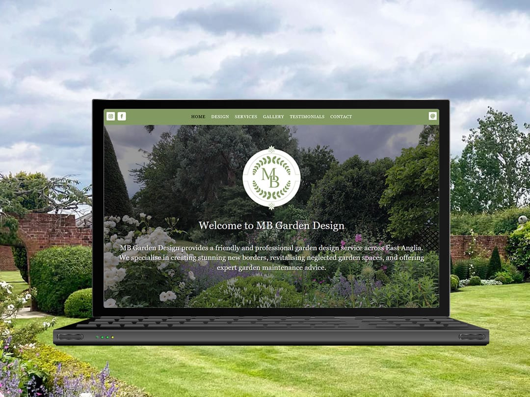 MB Garden Design website by Mdsign