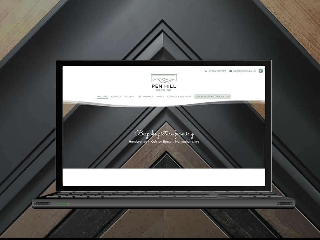 Pen Hill Framing website design