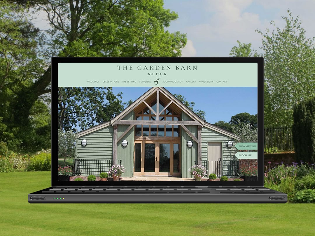 The Garden Barn website by Mdsign