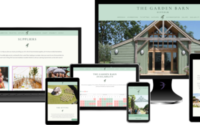 Redesigned website for The Garden Barn