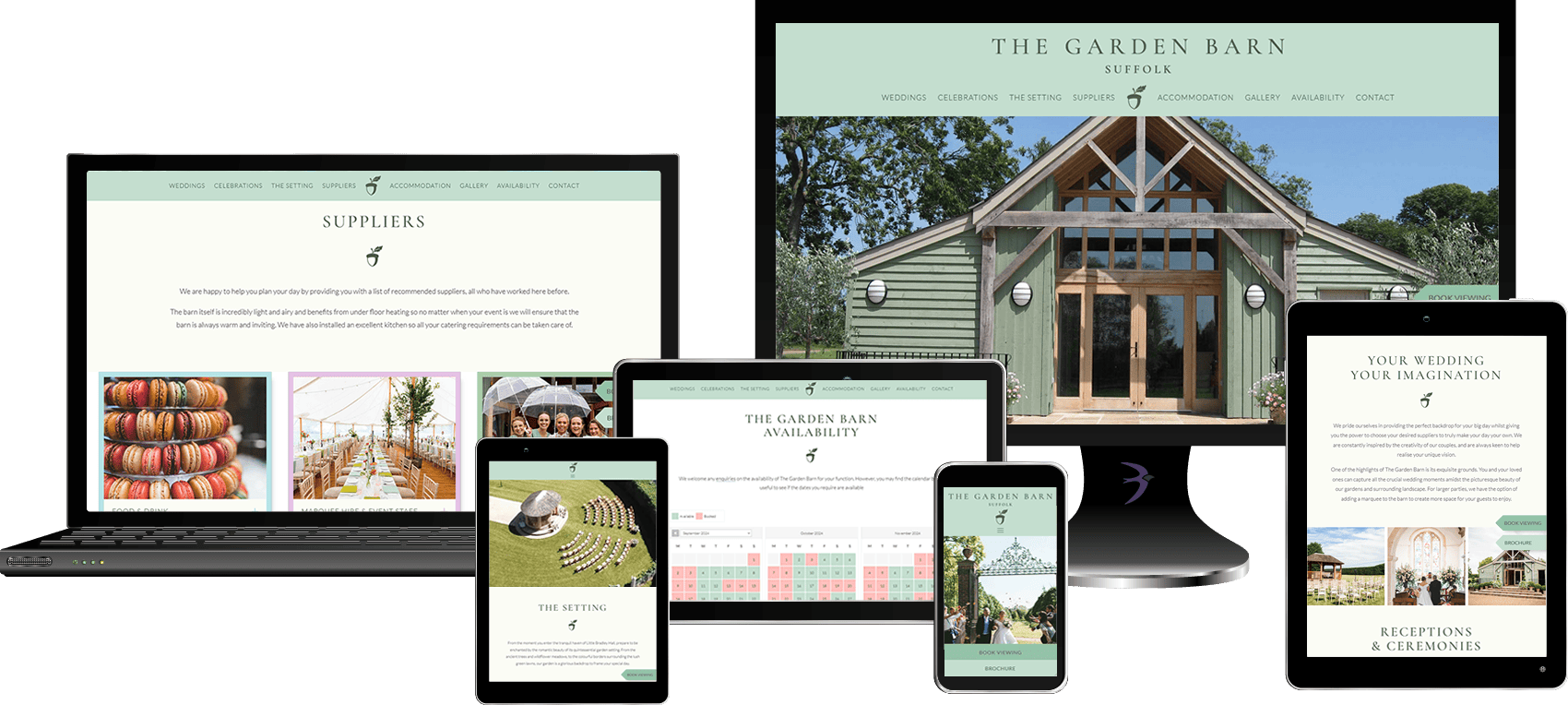 The Garden Barn website redesign by Mdsign